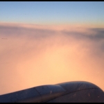 #nofilter #sky #plane #flying #gentle #pink #nice #sunset