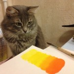 #cat #creative #кот тоже занялся творчеством))